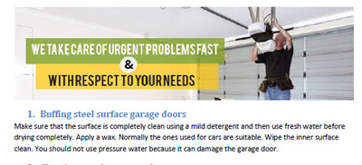 Tips - Garage Door Repair Union City